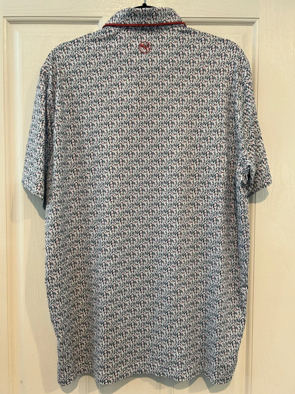 Puma White/Navy/Red Cloudspin Branch Polo - Picture 3 of 8